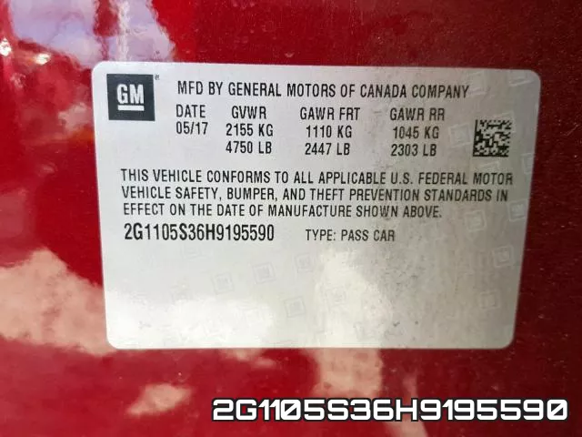 2G1105S36H9195590 фото 2