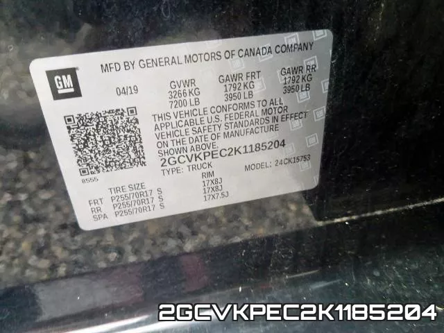 2GCVKPEC2K1185204 фото 2