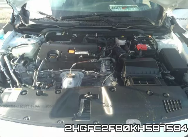 2HGFC2F80KH587584 фото 2