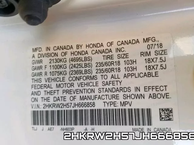 2HKRW2H57JH666858 фото 2