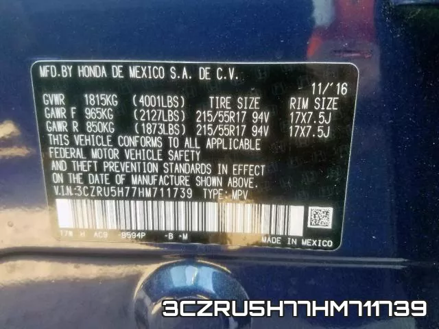3CZRU5H77HM711739 фото 2