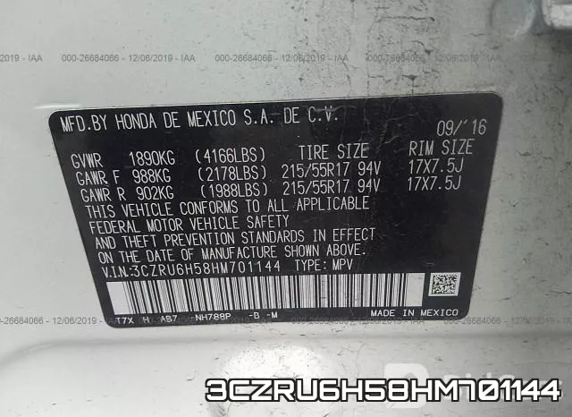 3CZRU6H58HM701144 фото 10