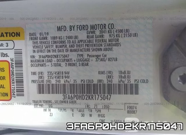 3FA6P0HD2KR175047 фото 9