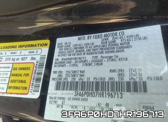 3FA6P0HD7HR196713 фото 10