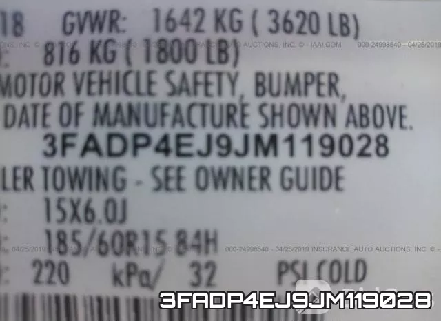 3FADP4EJ9JM119028 фото 10