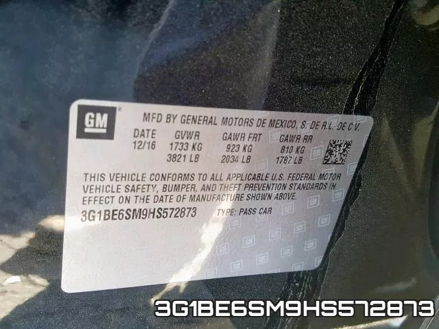 3G1BE6SM9HS572873 фото 2