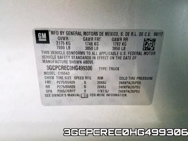 3GCPCREC0HG499306 фото 2