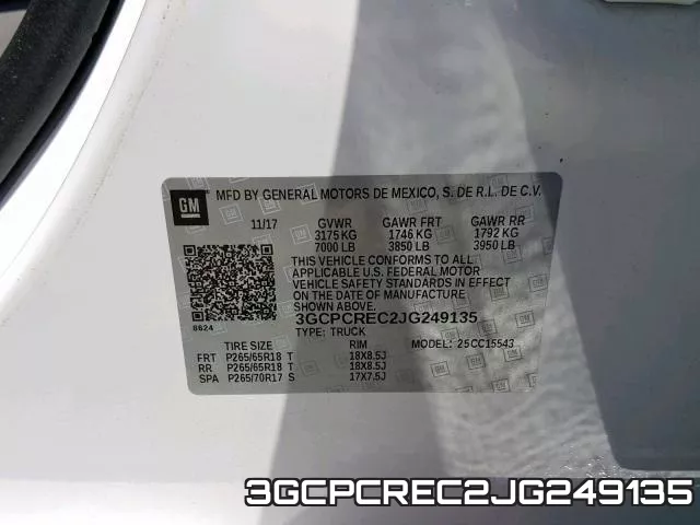 3GCPCREC2JG249135 фото 2