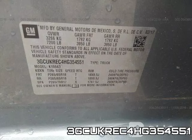 3GCUKREC4HG354551 фото 10