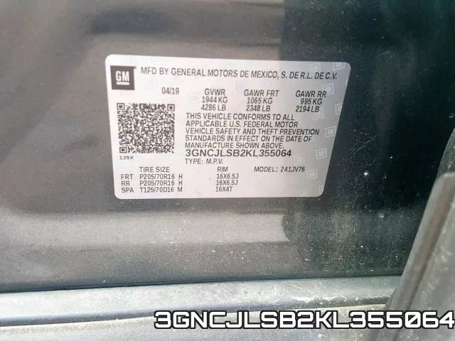 3GNCJLSB2KL355064 фото 2