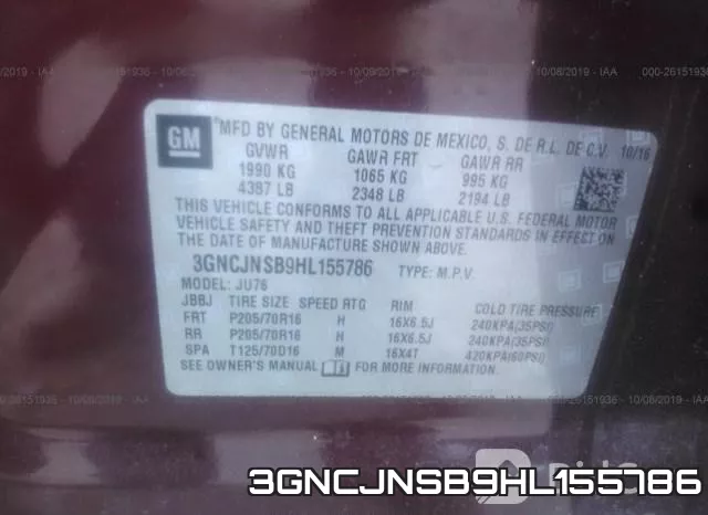 3GNCJNSB9HL155786 фото 8