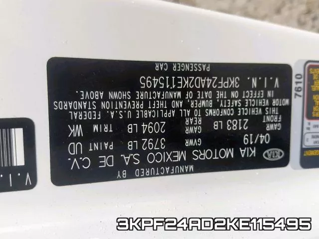 3KPF24AD2KE115495 фото 2