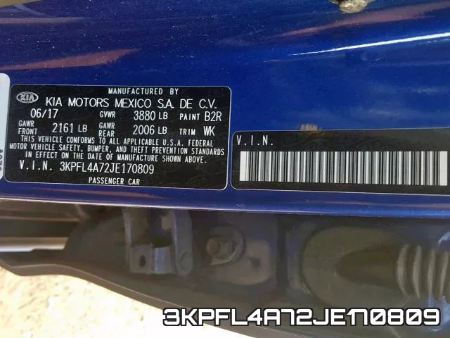 3KPFL4A72JE170809 фото 2