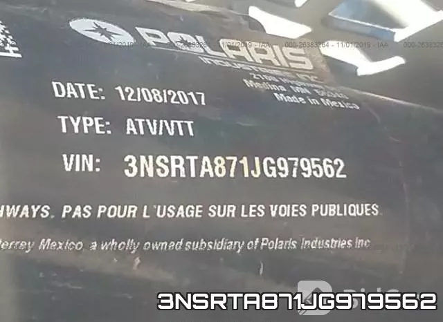 3NSRTA871JG979562 фото 2