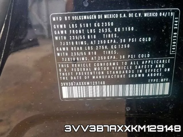 3VV3B7AXXKM129148 фото 2