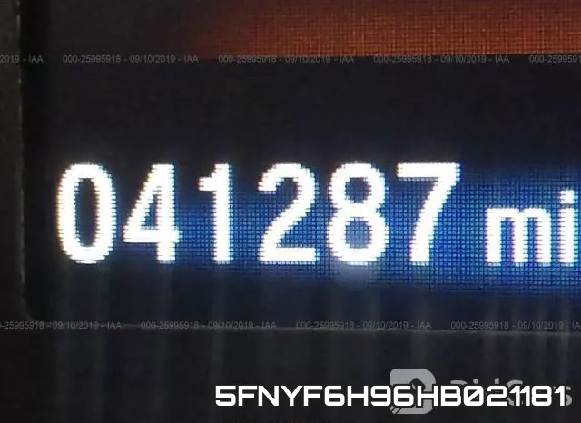 5FNYF6H96HB021181 фото 7