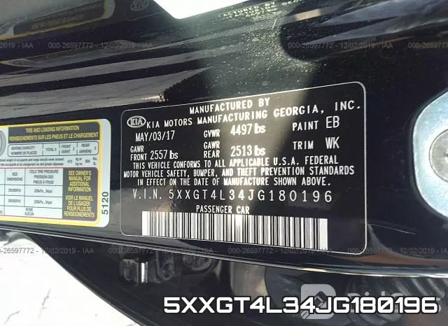 5XXGT4L34JG180196 фото 10