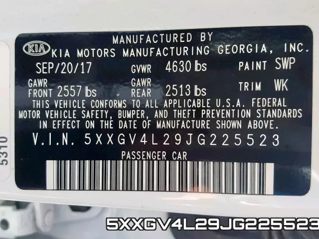 5XXGV4L29JG225523 фото 2