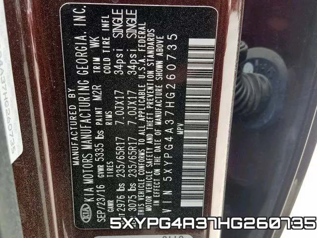 5XYPG4A37HG260735 фото 2