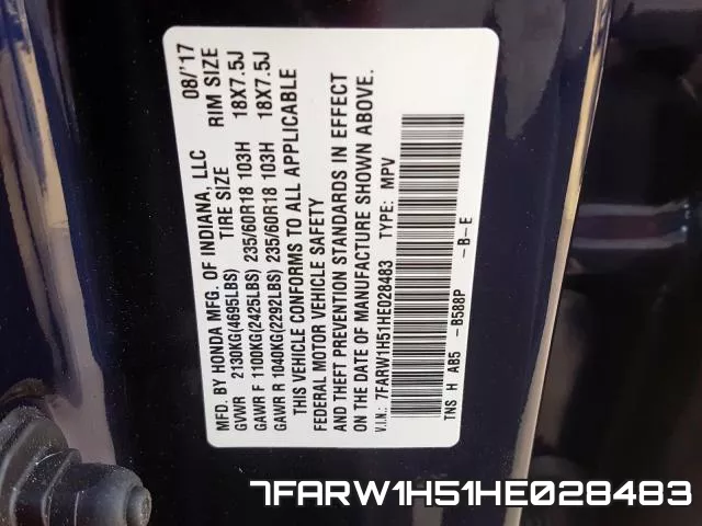 7FARW1H51HE028483 фото 2
