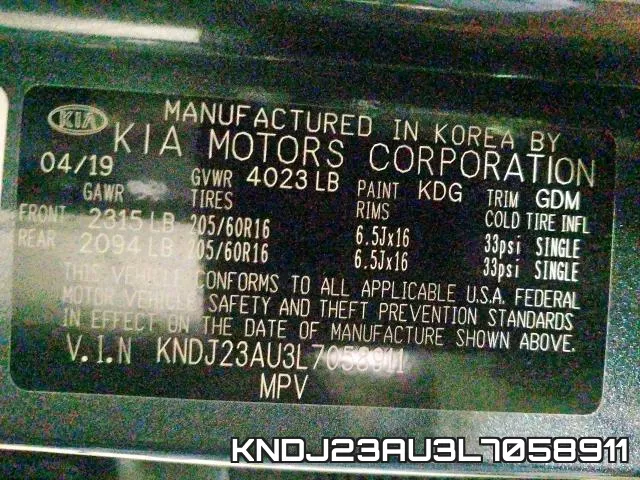 KNDJ23AU3L7058911 фото 2