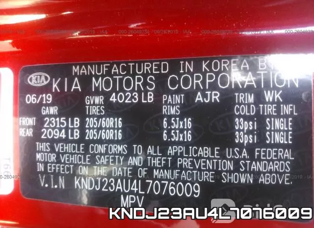 KNDJ23AU4L7076009 фото 9