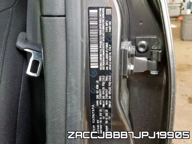 ZACCJBBB7JPJ19905 фото 2