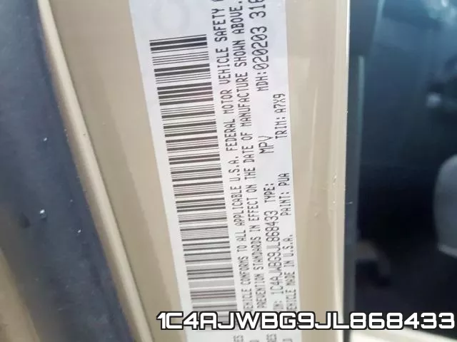 1C4AJWBG9JL868433 фото 2