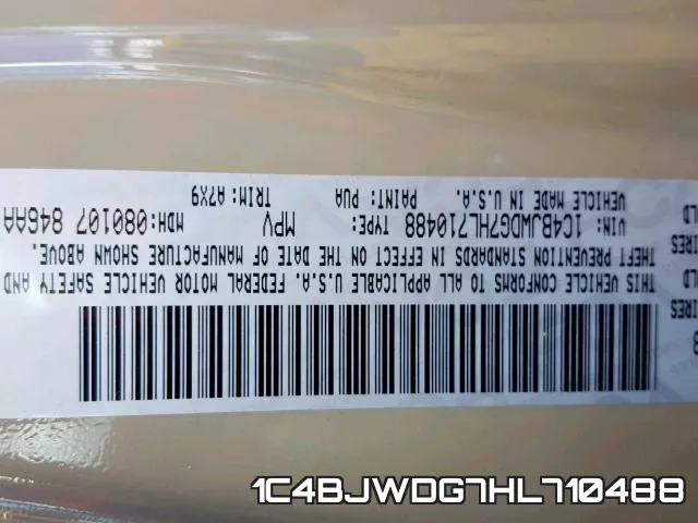 1C4BJWDG7HL710488 фото 2