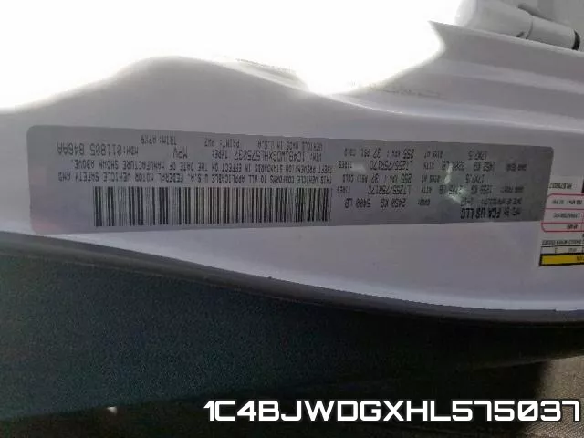 1C4BJWDGXHL575037 фото 2