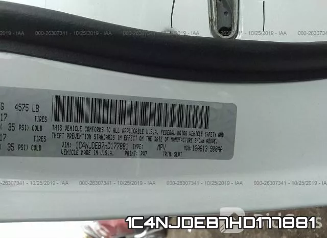 1C4NJDEB7HD177881 фото 10