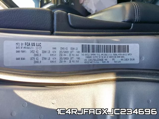 1C4RJFAGXJC234696 фото 2