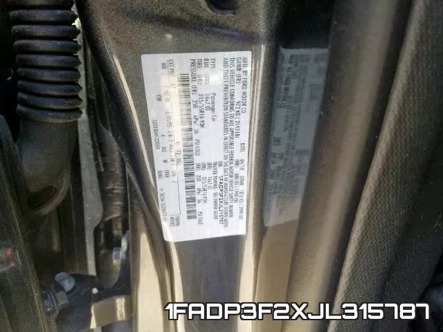 1FADP3F2XJL315787 фото 2