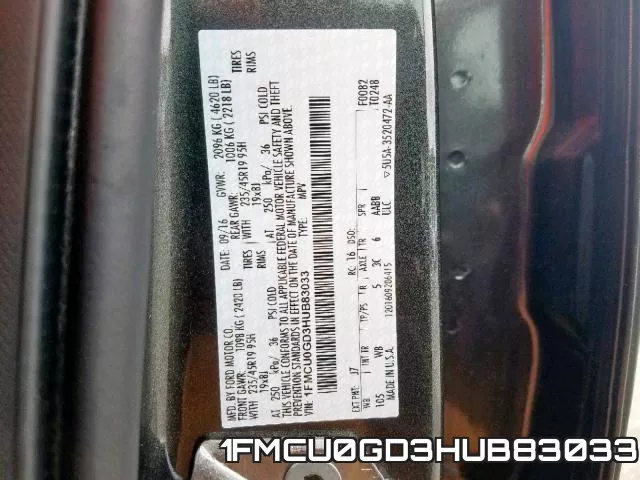 1FMCU0GD3HUB83033 фото 2