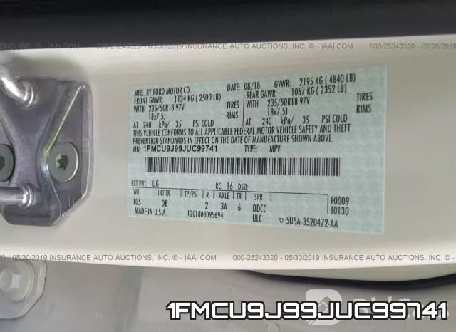 1FMCU9J99JUC99741 фото 10