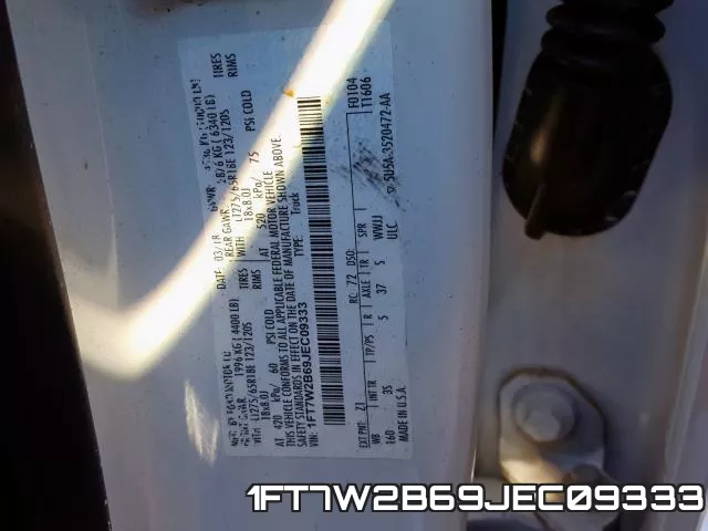 1FT7W2B69JEC09333 фото 2