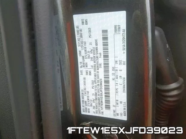 1FTEW1E5XJFD39023 фото 2