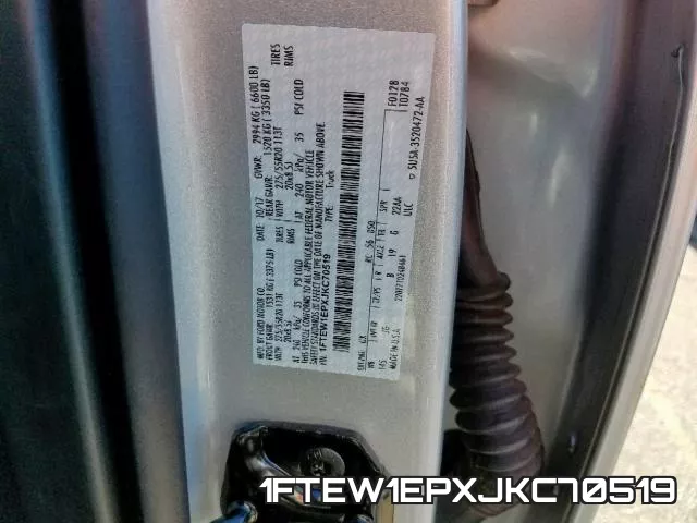 1FTEW1EPXJKC70519 фото 2