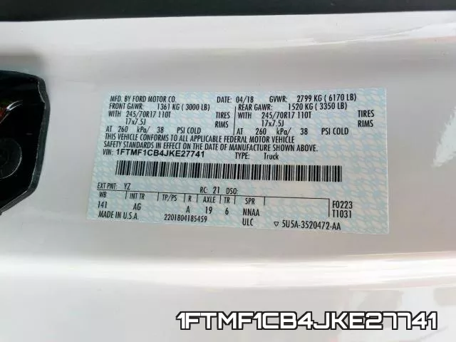 1FTMF1CB4JKE27741 фото 2