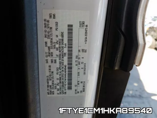 1FTYE1CM1HKA89540 фото 2