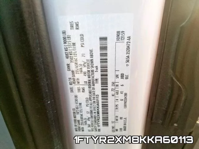 1FTYR2XM8KKA60113 фото 2