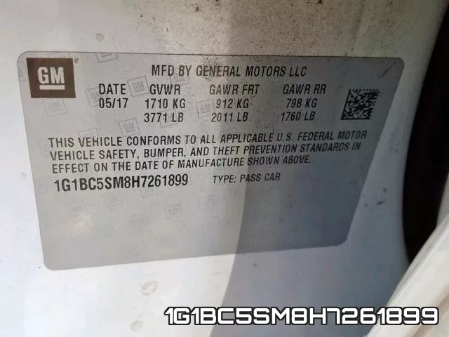 1G1BC5SM8H7261899 фото 2