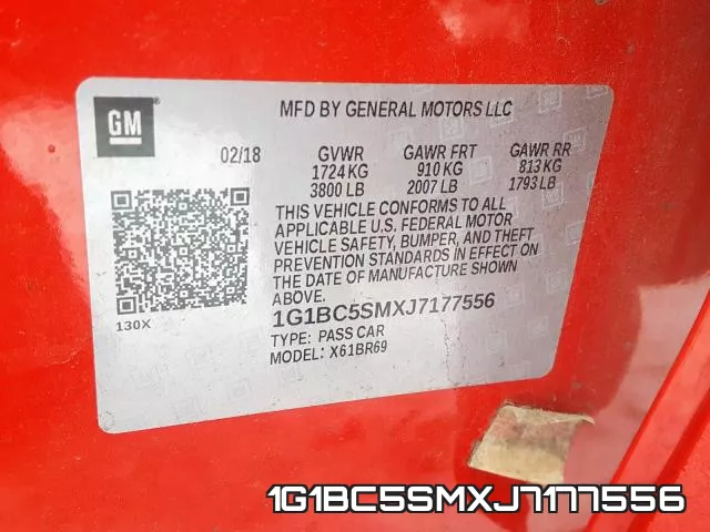 1G1BC5SMXJ7177556 фото 2