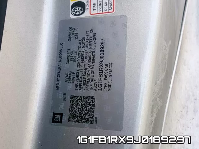 1G1FB1RX9J0189297 фото 2