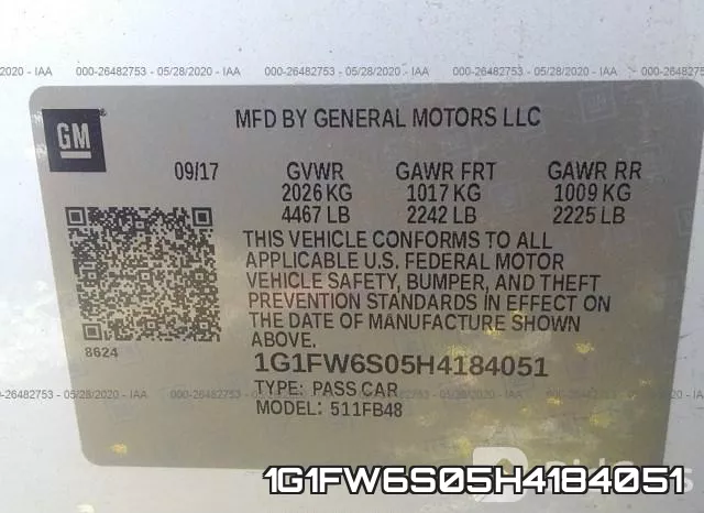 1G1FW6S05H4184051 фото 10