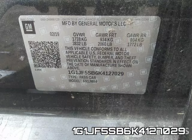 1G1JF5SB6K4127029 фото 10