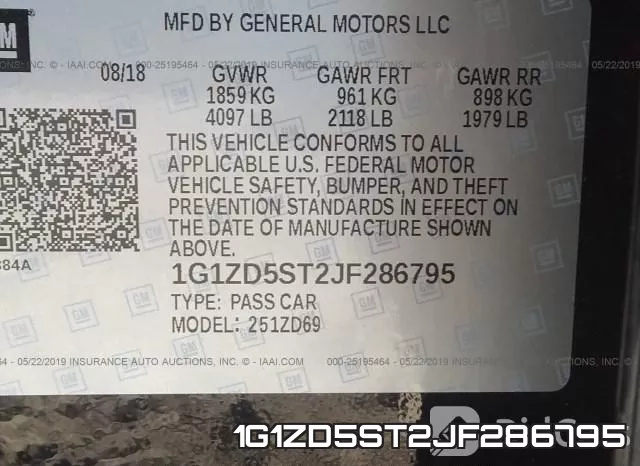 1G1ZD5ST2JF286795 фото 10