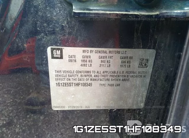 1G1ZE5ST1HF108349 фото 10