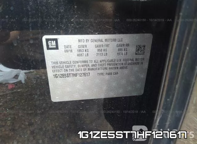 1G1ZE5ST7HF127617 фото 8