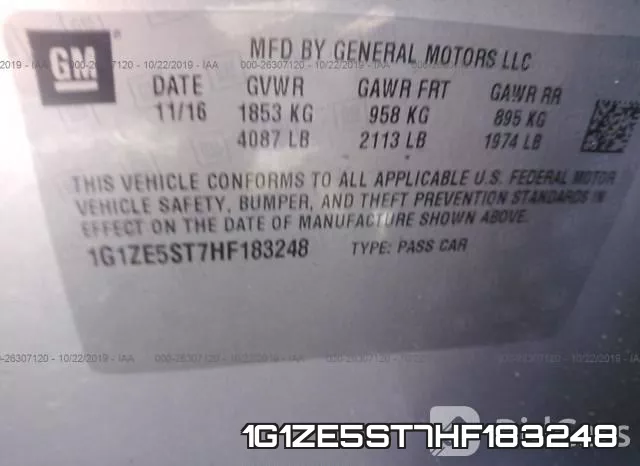 1G1ZE5ST7HF183248 фото 9